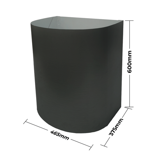 400 Dam Buster Curved Rainhead - Flatback